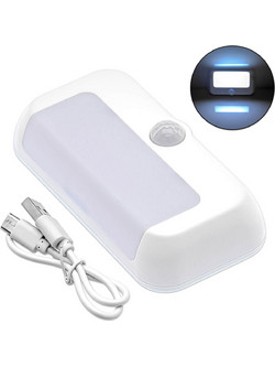 LED Φωτάκι Νυκτός Επαναφορτιζόμενο 500mAh 1.25W 120LM 6000K με Αισθητήρα Κίνησης και Καλώδιο Type-C IP45 Λευκό F0-12-24 FOYU