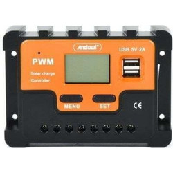 Andowl Q-KZ001 Ρυθμιστής Φόρτισης PWM 12V/24V 15A - Solar charge controller 075504