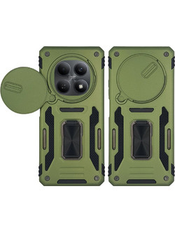 Θήκη Ring Armor CamShield Sonique για Xiaomi Redmi Note 15 4G / Redmi Note 15 5G / Poco M8 5G Χακί