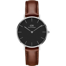 Daniel Wellington Petite Bristol Γυναικείο Ρολόι με Καφέ Δερμάτινο Λουράκι DW00100181