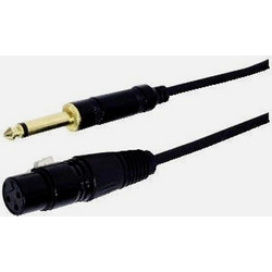 Καλώδιο Μικροφώνου GBC 14.1701.53 3 m - 6.3 mm Mono σε XLR Θηλυκό & Επίχρυσο