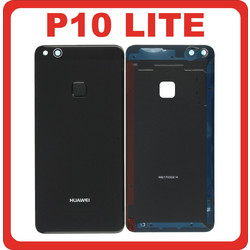 Original Huawei P10 Lite (WAS-LX1, WAS-LX2) Battery Back Cover Πίσω Καπάκι Μπαταρίας Black 02351FXB, 02351FWG B (Service Pack By Huawei)