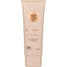 Laouta Natural Products UV Bronzer Αντηλιακό με Χρώμα & Μπρονζέ Αποτέλεσμα SunGold Bronze SPF30, 130ml