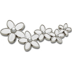 CROCS JIBBITZ CHARM MEGA SILVER FLOWER CLUSTER