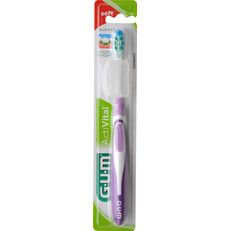 Gum Activital 581 Compact Soft Οδοντόβουρτσα Μωβ