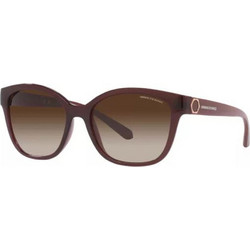 Armani Exchange AX4127S 8241/13 Γυναικεία Γυαλιά Ηλίου Τετράγωνα Κοκάλινα Καφέ με Καφέ Polarized Φακό