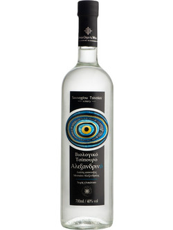 Tsipouro Limnos Organic Double Distillation - Moschato of Alexandria without Anise 40% Vol,700ml