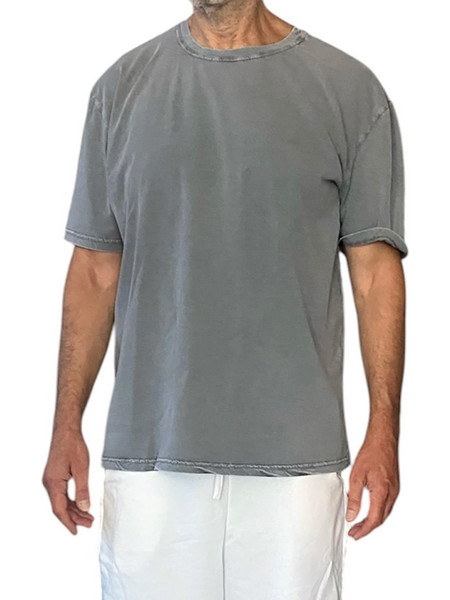 Bigbong Stone Washed T-shirt Grey 107-STONE-GR