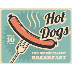 Διακοσμητική Πινακίδα HOT DOGS