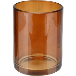 ΠΟΤΗΡΑΚΙ ΜΠΑΝΙΟΥ ESTIA AMBER ΓΥΑΛΙΝΟ (7.5CM)