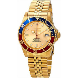 Invicta Pro Diver Ανδρικό Ρολόι Αυτόματο με Χρυσό Μεταλλικό Μπρασελέ 29183