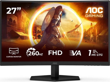 AOC C27G42ZE VA HDR Curved Gaming Monitor 27" 1920x1080 FHD 260Hz 1ms
