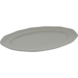 Οβάλ πιατέλα πορσελάνινη premium classic γκρι 36 cm Ankor 8252-05
