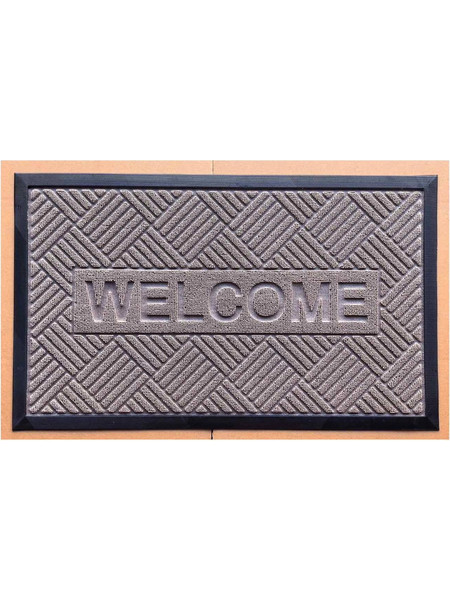 Πατάκι Εξώπορτας Ανάγλυφο Σχ.1015 45Χ75cm 100% Polypropylene Beige Flamingo