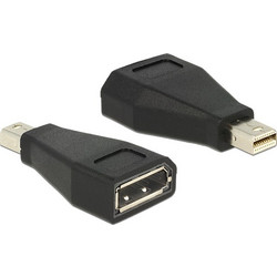 DELOCK αντάπτορας mini DisplayPort σε DisplayPort 65238, 4K/60Hz, μαύρος