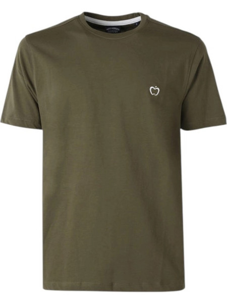 Baci & Abbracci - Ανδρικό T-shirt Crew Neck with Logo BAM3381-MILITA Χακί