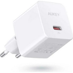 Aukey Φορτιστής Χωρίς Καλώδιο με Θύρα USB-C Power Delivery White PA-Y20S