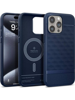 Spigen Caseology Parallax MagSafe Back Cover Midnight Blue (iPhone 15 Pro Max)
