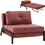HomeMarkt Πολυθρόνα Κρεβάτι Βελούδινη Κόκκινη Constance HM3078.12