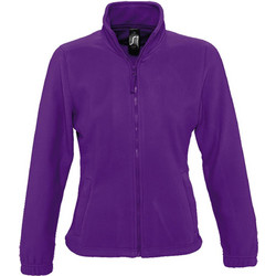 Sol's North Γυναικεία Ζακέτα Fleece Κοντή με Φερμουάρ Μωβ 54500-712