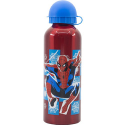 Stor Spider-Man Arachnid Grid Παιδικό Μπουκάλι Αλουμινίου BPA Free Κόκκινο 530ml