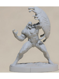 Άβαφη 3D Φιγούρα Venom Marvel vs Capcom Version 3D Printing Figurine για Βάψιμο DIY (Δώρο τα Χρώματα)