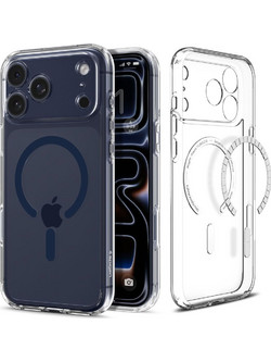 Θήκη Spigen Ultra Hybrid Magsafe για iPhone Apple 17 Pro Διάφανο-Σκούρο Μπλε 51778