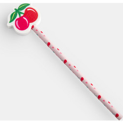 Μολύβι με Γόμα Checkered Cherries ΗΒ