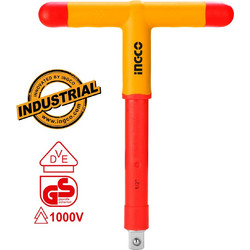 Μανέλα με Λαβή Τ 1/2" Ηλεκτρολόγου VDE 1000V HITH121