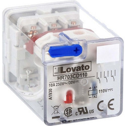 Ρελέ Τύπου Λυχνίας 8-Πόλων Με LED Σειράς HR7X 3 C/O 10A 250VAC/30VDC Τάση Πηνίου 110VDC