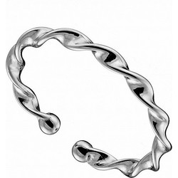 Oxzen δαχτυλίδι ασημένιο στριφτή βέρα free size Ασημί