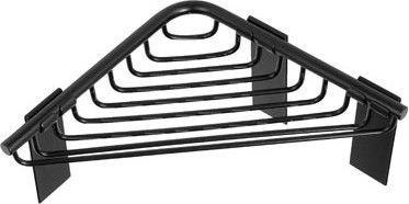 Καλάθι γωνιακό σχαρωτό RETI 9631 55 Μαύρο ματ KARAG 15x15x3cm