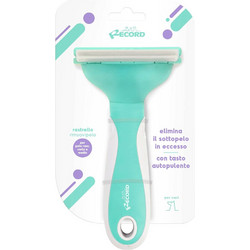 Record Αυτοκαθαριζόμενη βούρτσα για σκύλους με εργονομική λαβή από ανοξείδωτο ατσάλι