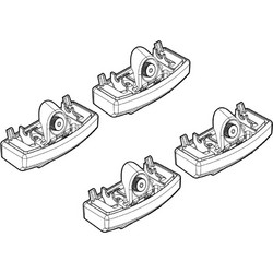NORDRIVE L.N21274 Άκρα για Μπάρες Οροφής συμβατά με Defender 09/2019 3/5πορτο / SUV για Επιβατικά Αυτοκίνητα - 4 τεμ