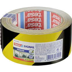 Tesa Signal Premium Ταινία Σήμανσης Κίτρινη/Μαύρη από Πλαστικό 58130-00000-00