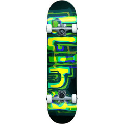 Blind Logo Glitch FP Green/Yellow 7.875