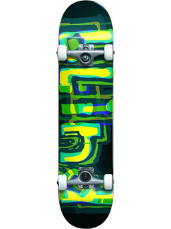 Blind Logo Glitch FP Green/Yellow 7.875