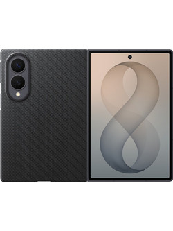 Samsung Carbon Magnet Case for Samsung Galaxy Z Fold 8 compatible with MagSafe + 2 anti-reflective films - black