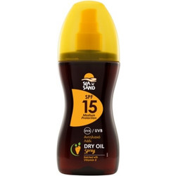 Sea n Sand Dry Spray Μαυρίσματος Προσώπου & Σώματος SPF15 160ml