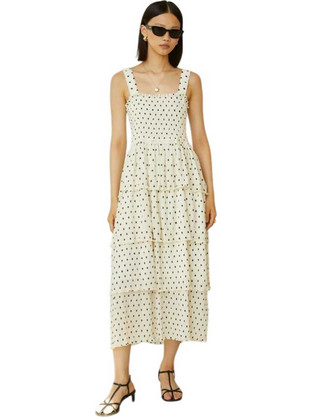 JOVONNA Sira Midi Φόρεμα Beige Multi