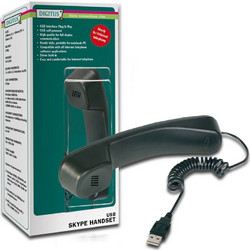 Digitus USB Telephone Handset Black