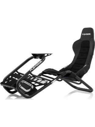 Playseat Trophy Καρέκλα Gaming Δερματίνης με Υποπόδιο Μαύρη