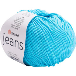 Νήμα Πλεξίματος Jeans για Καλοκαιρινά Πλεκτά 55% βαμβάκι και 45% ακρυλικό 50gr 160mtr. σε Τιρκουάζ 33 1τεμ