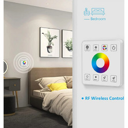 Ασύρματος Διακόπτης RGBW αφής με dimmer 50A DC5-24V Ultra thin panel