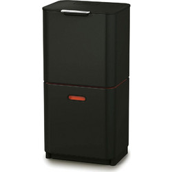 Κάδος Απορριμμάτων Totem 30106 2 Θέσεων 60Lt 39x36,6x81,4/111cm Black Joseph Joseph Πλαστικό