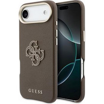 Guess PU Resin Logo Case for iPhone Air Brown