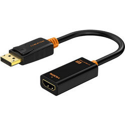 Cabletime αντάπτορας DisplayPort σε HDMI AV586, 1080p, 0.2m, μαύρος
