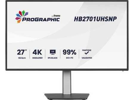 iiyama ProGraphic HB2701UHSNP-B1 IPS HDR Monitor 27" 3840x2160 4K UHD 60Hz 4ms