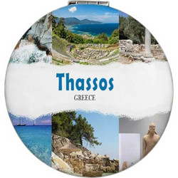 Καθρέπτης τσέπης Souvenir - Σετ 12pcs - Thassos - 7*7*3cm - 871833