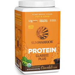 Sunwarrior Classic Plus Chocolate Φυτική Πρωτεΐνη Χωρίς Λακτόζη & Γλουτένη 750gr